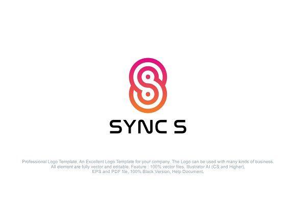 Sync Logo - Letter S - Sync Logo ~ Logo Templates ~ Creative Market