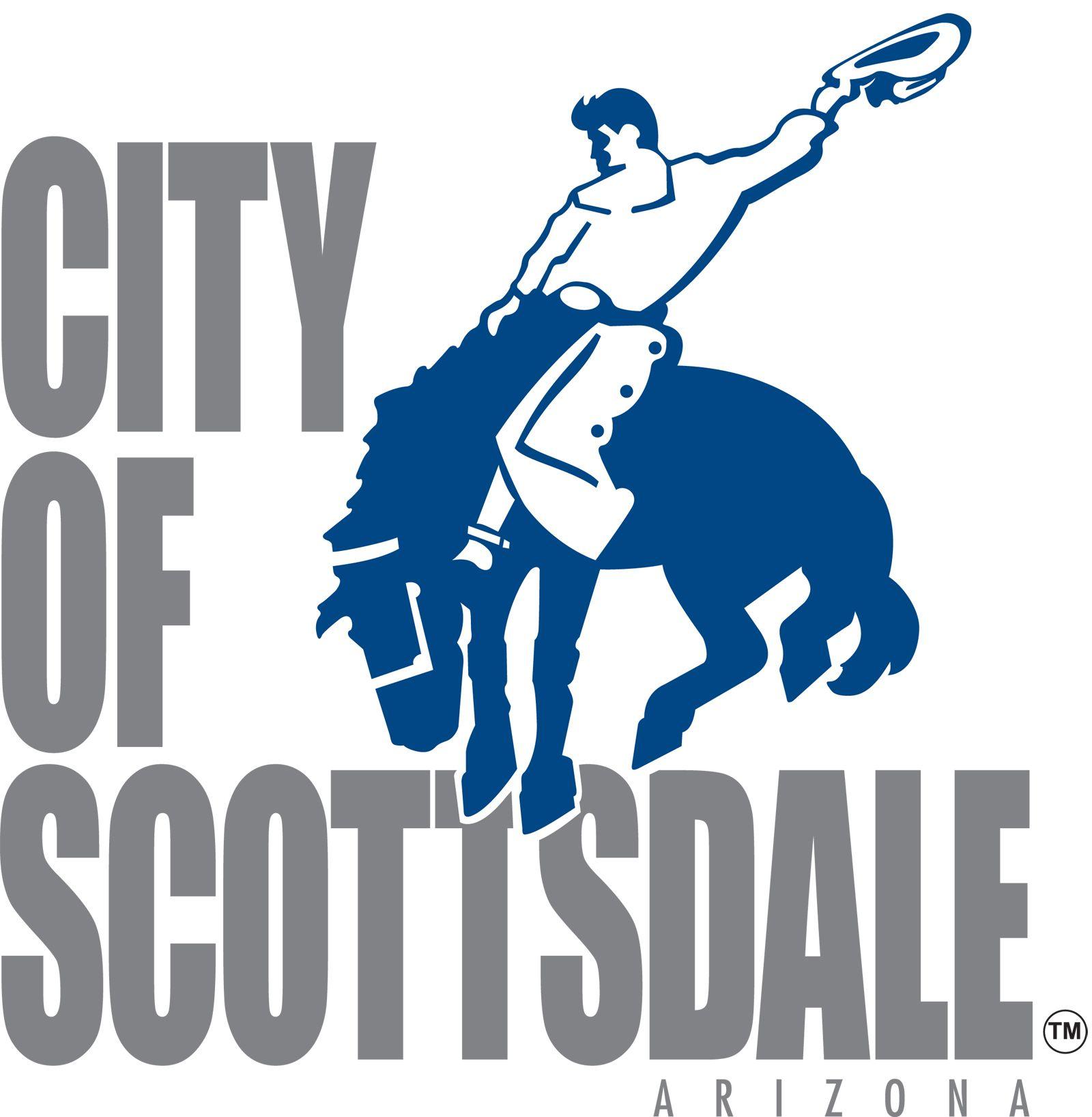 Scottsdale Logo - City of Scottsdale Logo with Horse and Rider Ranch