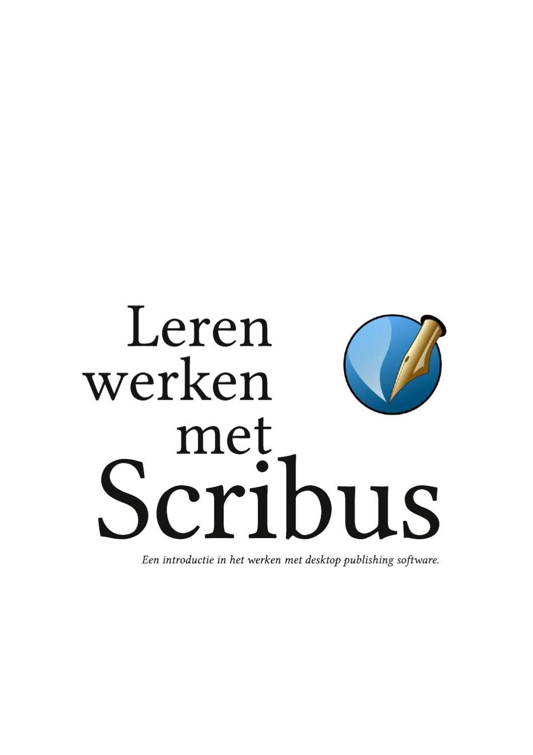 Scribus Logo - Leren werken met Scribus