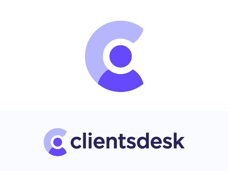 CRM Logo - C for client logo concept. CRM software (unused)