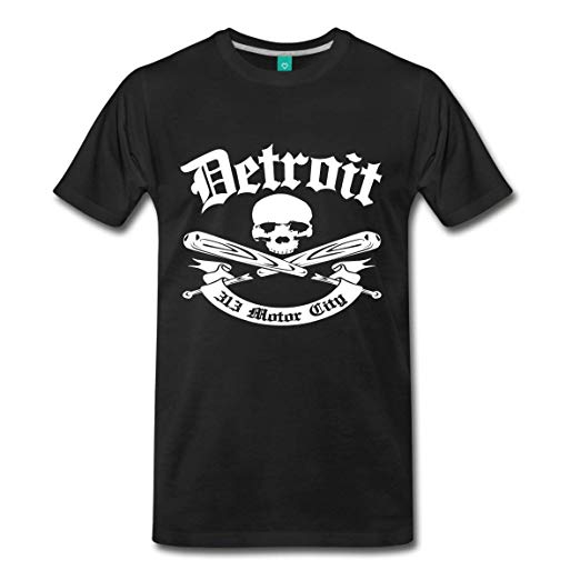 Spreadshirt.com Logo - Amazon.com: Spreadshirt Detroit 313 Motor City Men's Premium T-Shirt ...
