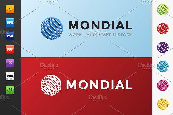 Mondial Logo - Mondial Logo ~ Logo Templates ~ Creative Market