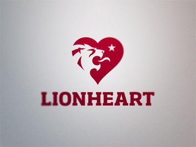 Lionheart Logo - Lion heart logo. Logo Design. Heart logo, Logos, Love logo