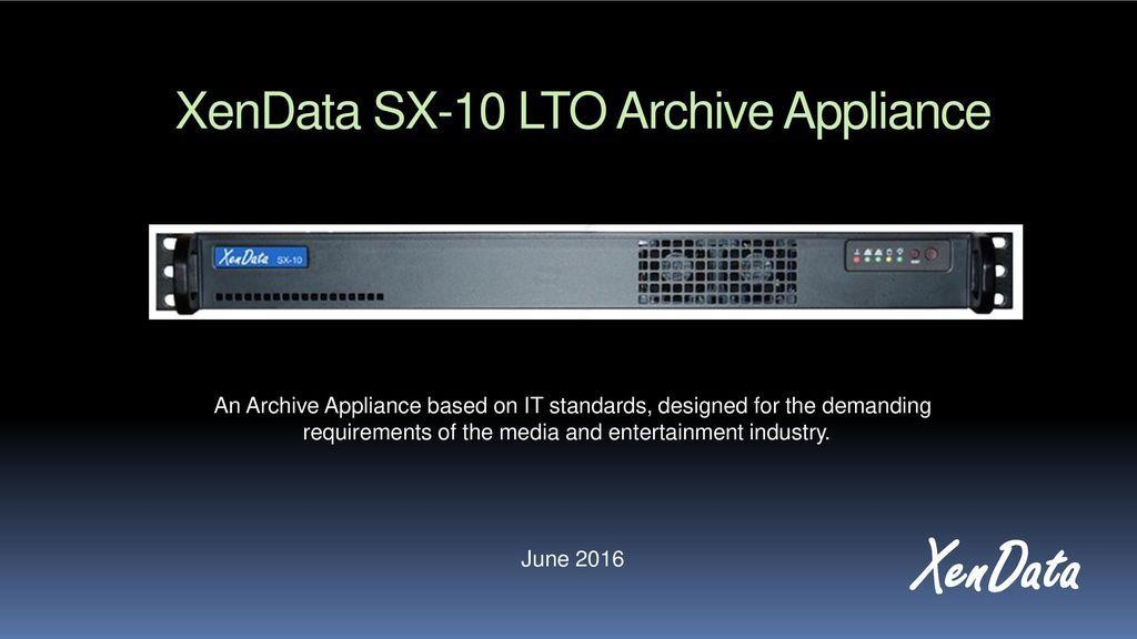 XenData Logo - XenData SX-10 LTO Archive Appliance - ppt download