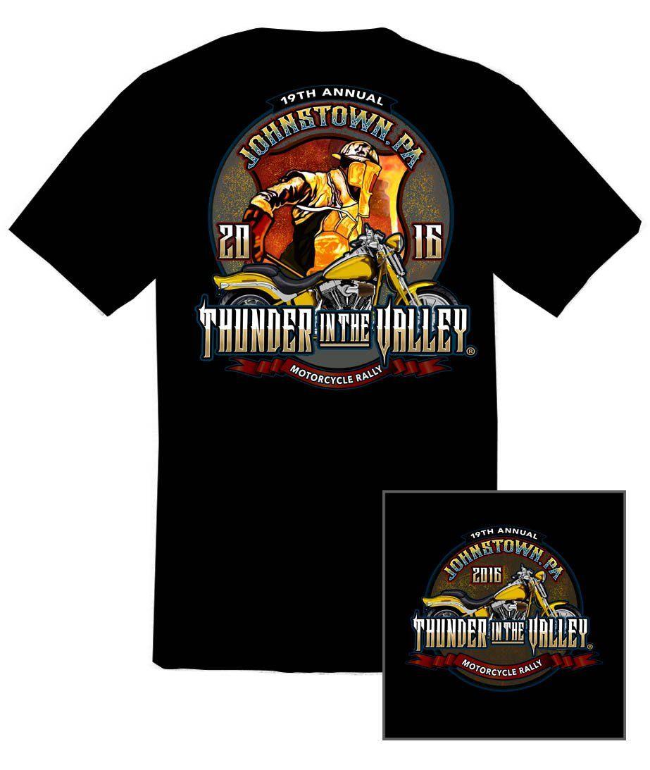 Steelworker Logo - Thunder In The Valley Design Steel Worker Black T Shirt