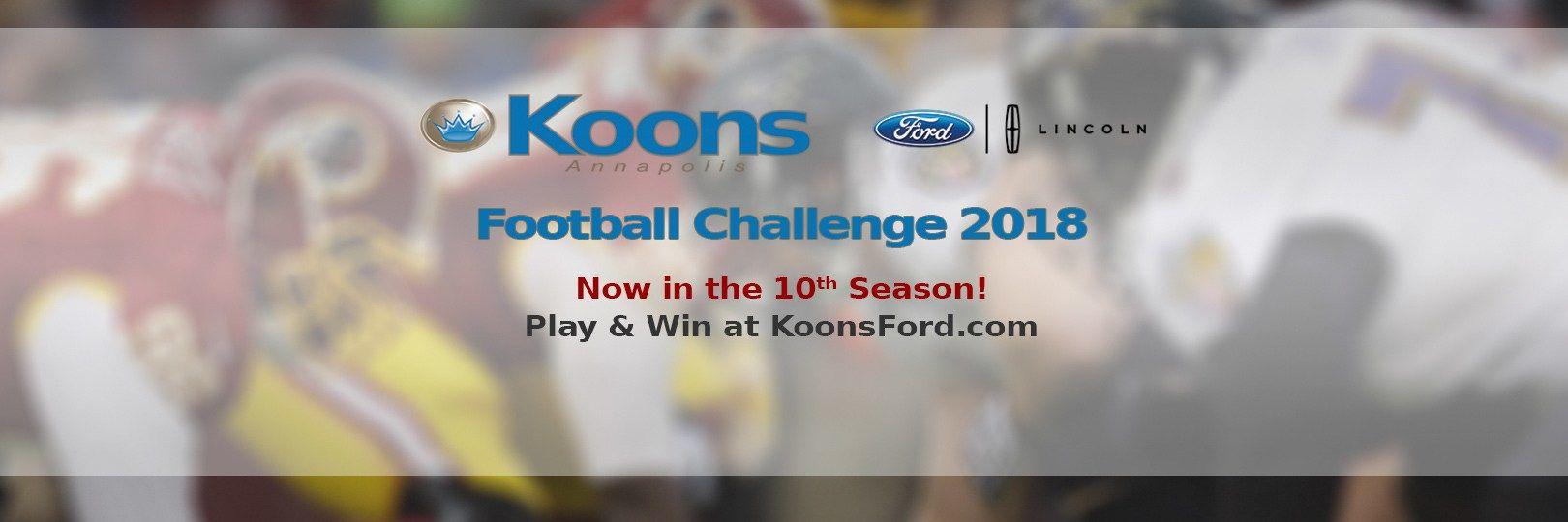 Ford.com Logo - Koons Ford Football Challenge