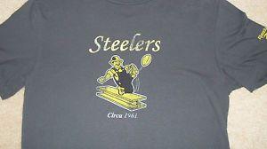 Steelworker Logo - Reebok Pittsburgh Steelers 1961 Shirt Steel-Worker Logo Throwback ...
