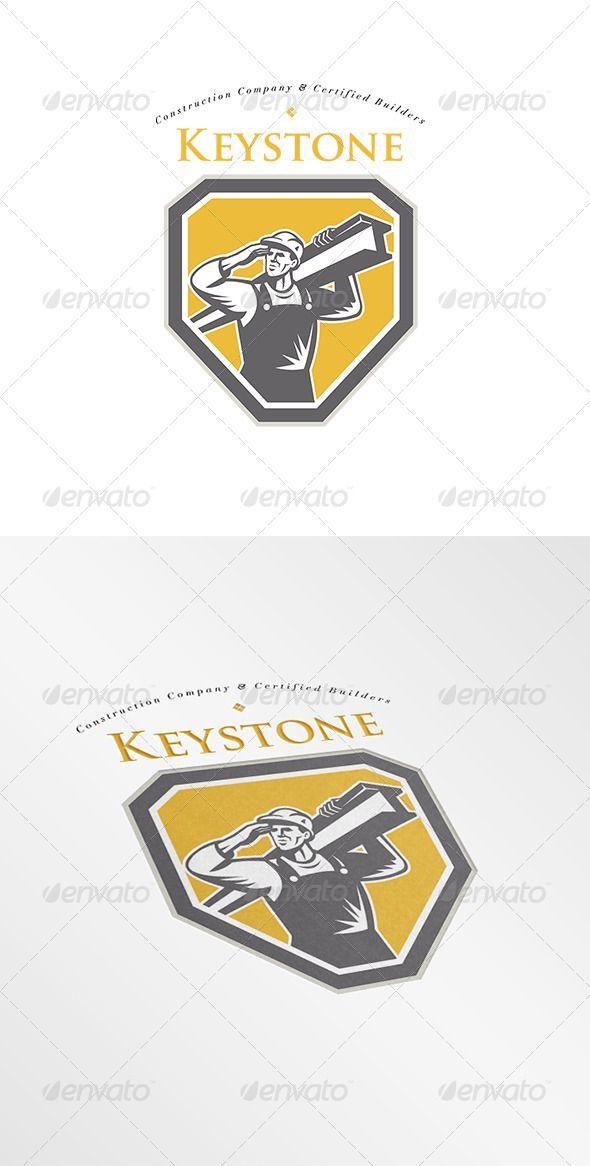 Steelworker Logo - Keystone Construction Builders Company Logo. Logo showing ...