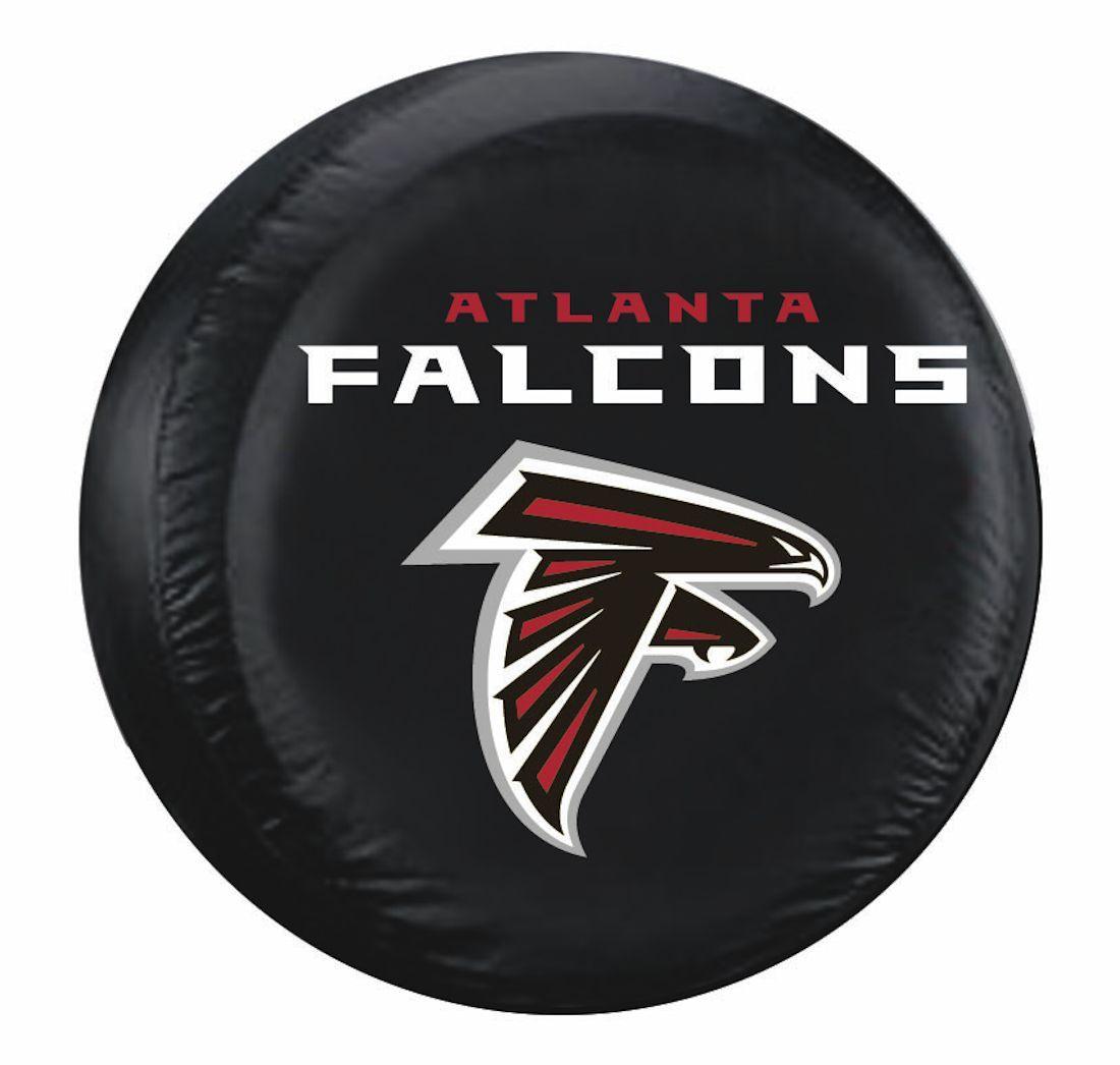 Falcans Logo - Atlanta Tire Cover with Falcons Logo on Black Vinyl