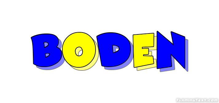 Boden Logo - Sweden Logo. Free Logo Design Tool from Flaming Text