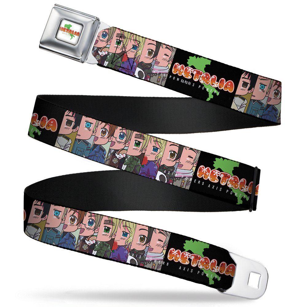 Hetalia Logo - Hetalia Axis Powers Seatbelt Belt Logo w/ 8 Chibi