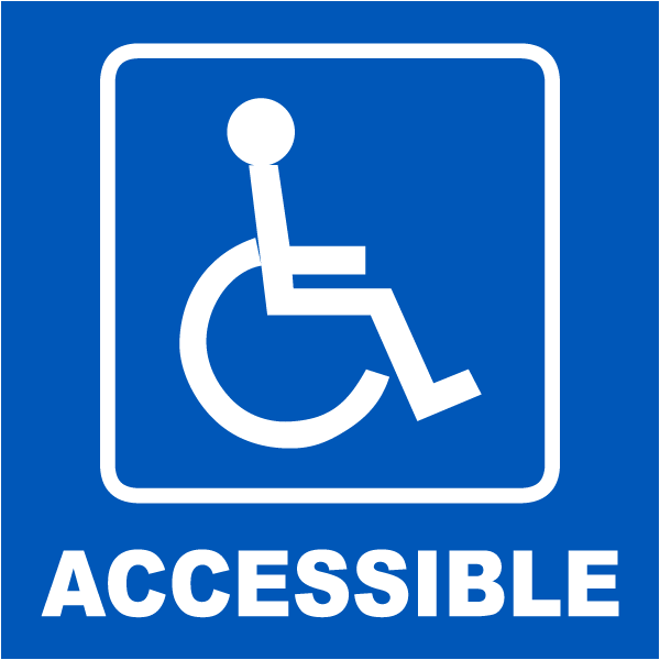 Handicap-Accessible Logo - Accessible Label T4322 SafetySign.com