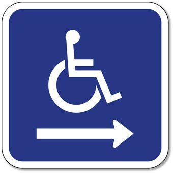 Handicap-Accessible Logo - ADA Handicapped Wheelchair Accessible Symbol Signs