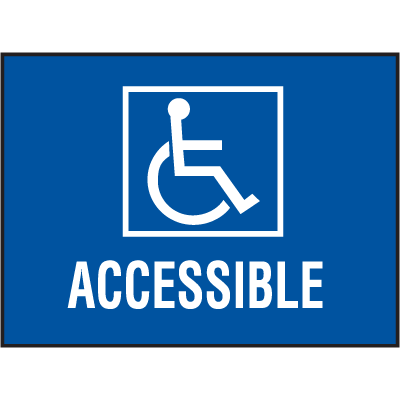 Handicap-Accessible Logo - Handicap Accessible Decals | Seton