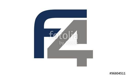 F4 Logo - Letter F4 Logo