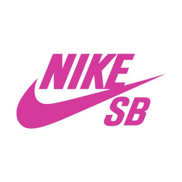 Fuschia Logo - Fuschia Nike SB Logo. Nike SB Dunk Logos ❤ liked on Polyvore