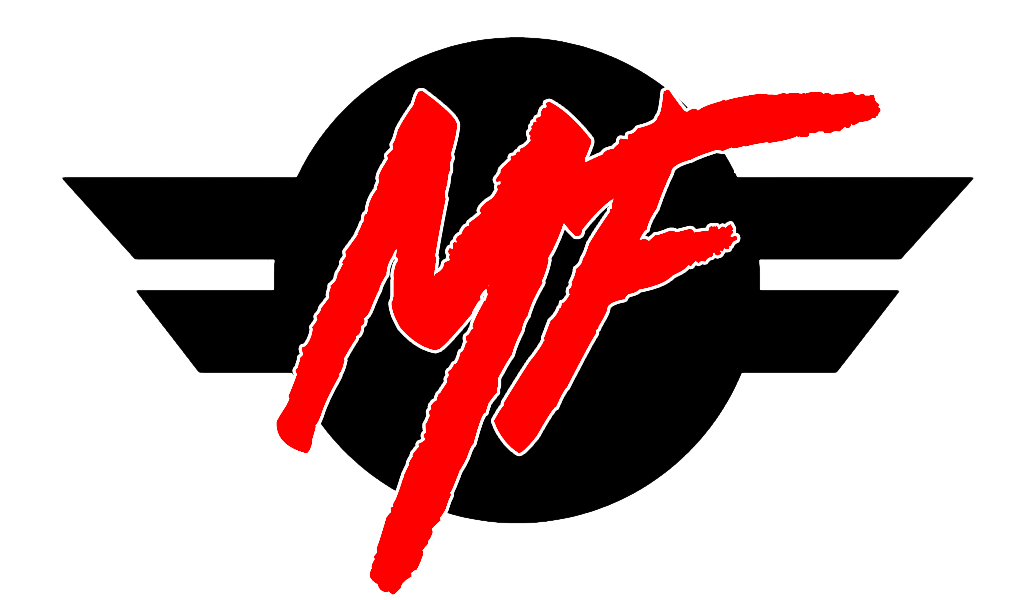 MF Logo - MF Logo Tee Red/White — soundslikemf.com