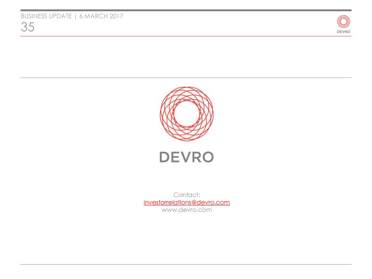 Devro Logo - Devro PLC (DEVOY) Investor Presentation - Slideshow - Devro PLC ADR ...