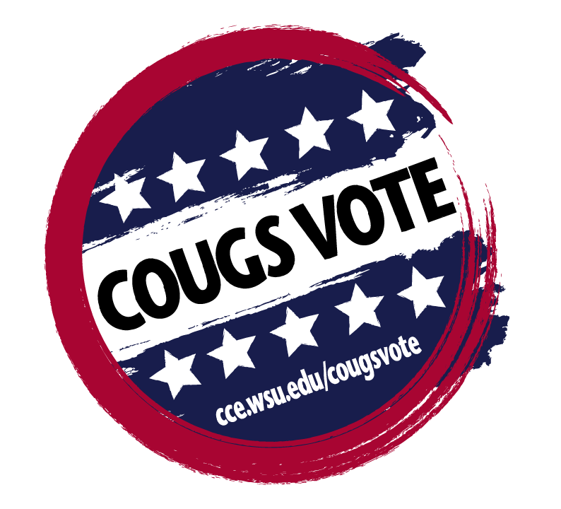 Vote Logo - CougsVote. Center for Civic Engagement