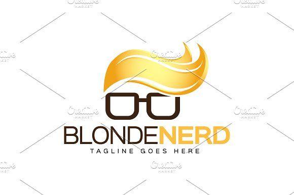 Blonde Logo - Blonde Nerd Logo Logo Templates Creative Market