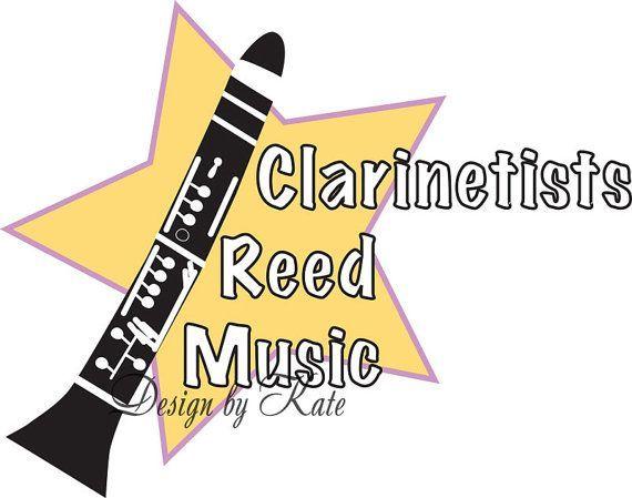 Clarinet Logo - Clarinetists reed music logo for clarinet and band by prairey, $8.00 ...