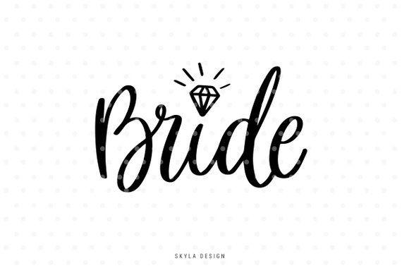 Bride Logo - Bride svg Wedding Svg Svg clipart Svg cut files Married | Etsy