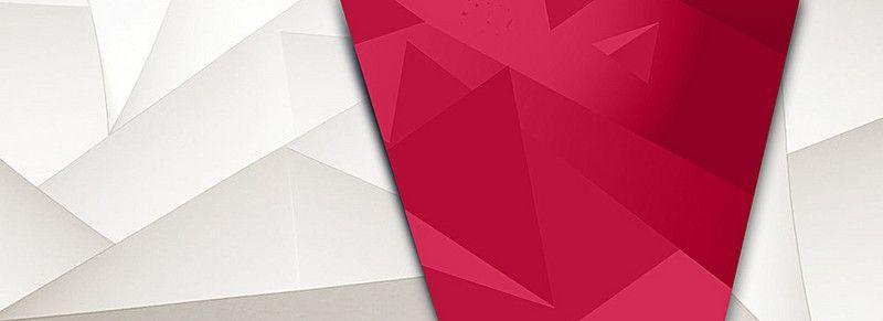 Red and White Triangle Logo - White Flat Triangle Geometric Background, Red, White, Triangle ...