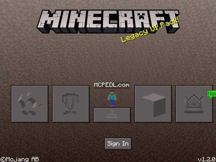 Mcpedl Logo - Legacy UI Pack. Minecraft PE Texture Packs