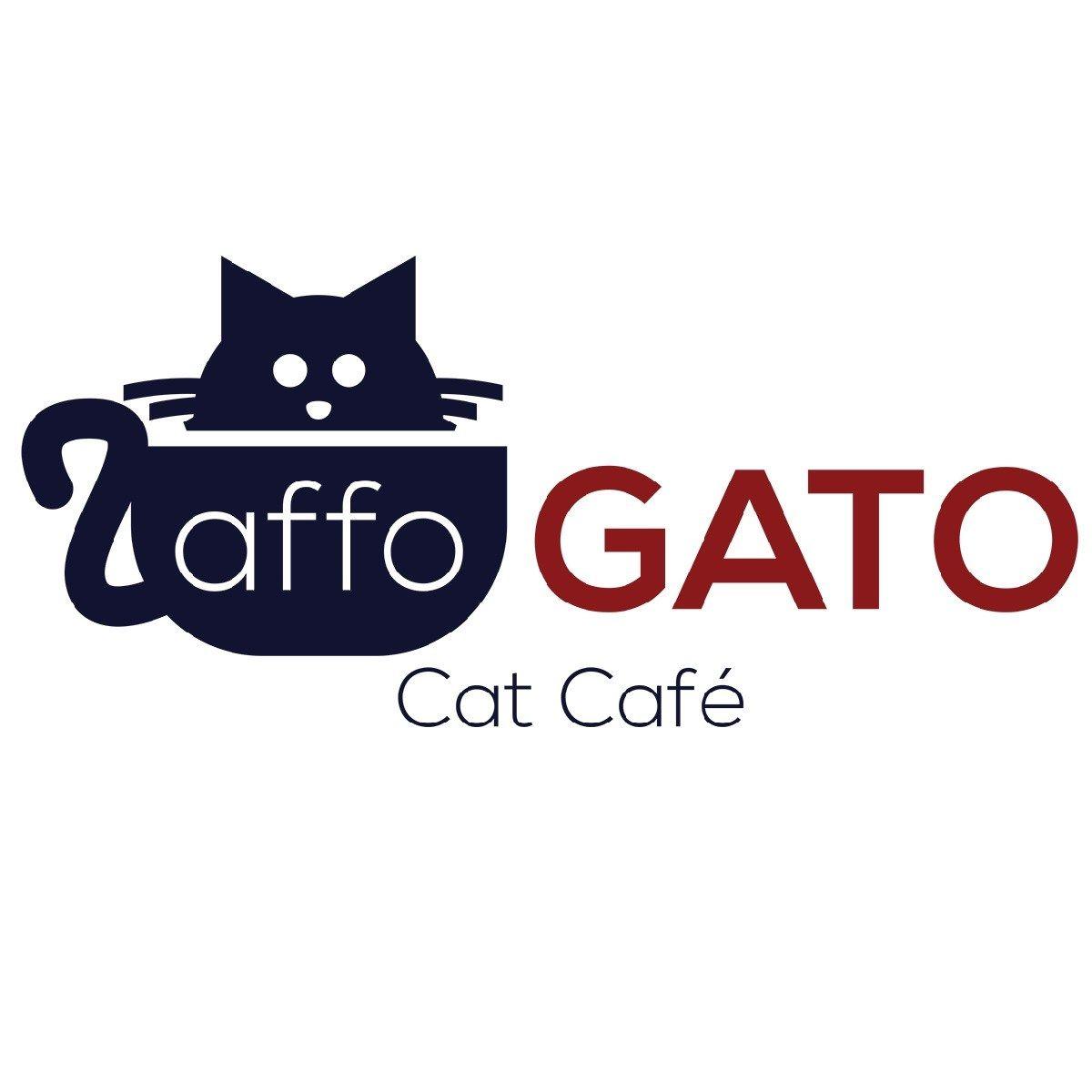 Affogato Logo - Square Color Logo Cat Café