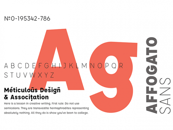 Affogato Logo - Affogato: Free Sans Serif Typeface In 5 Weights