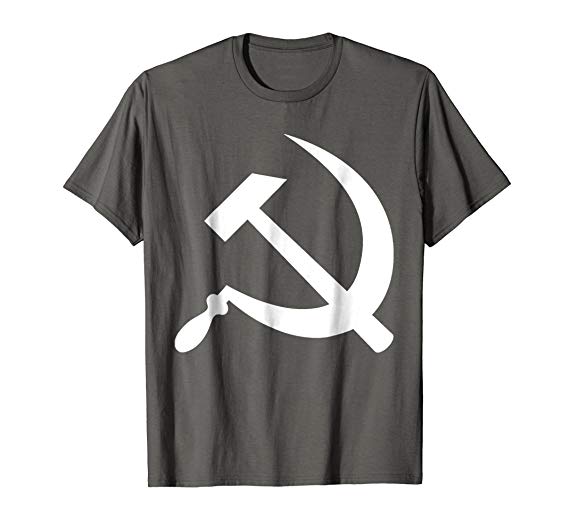 Comunist Logo - Amazon.com: Communist Logo T-Shirt: Clothing