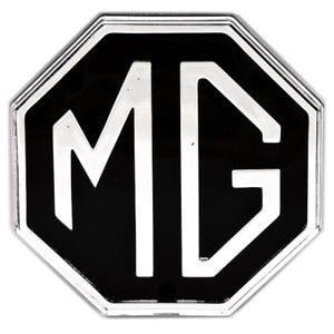 MGB Logo - new MG Trunk Silver & Black Rear Badge Emblem plastic for 70-80 MGB ...