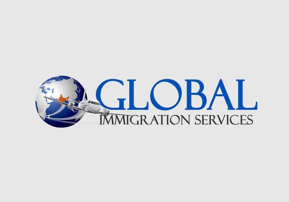 Immigration Logo - Global Immigration Services | Logo Designed by Dharmishi Technologies
