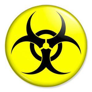 Nuclear Logo - Biohazard 25mm 1