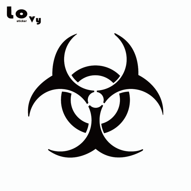 Nuclear Logo - Resident Evil Logo Wall Sticker Nuclear Symbol Logo Vinyl Wall Decal ...