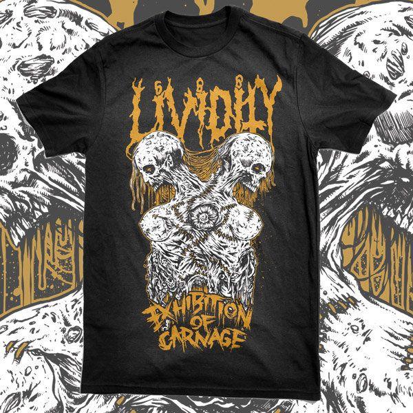 Lividity Logo - LIVIDITY - Exhibiton Of Carnage T-SHIRT | Selfmadegod