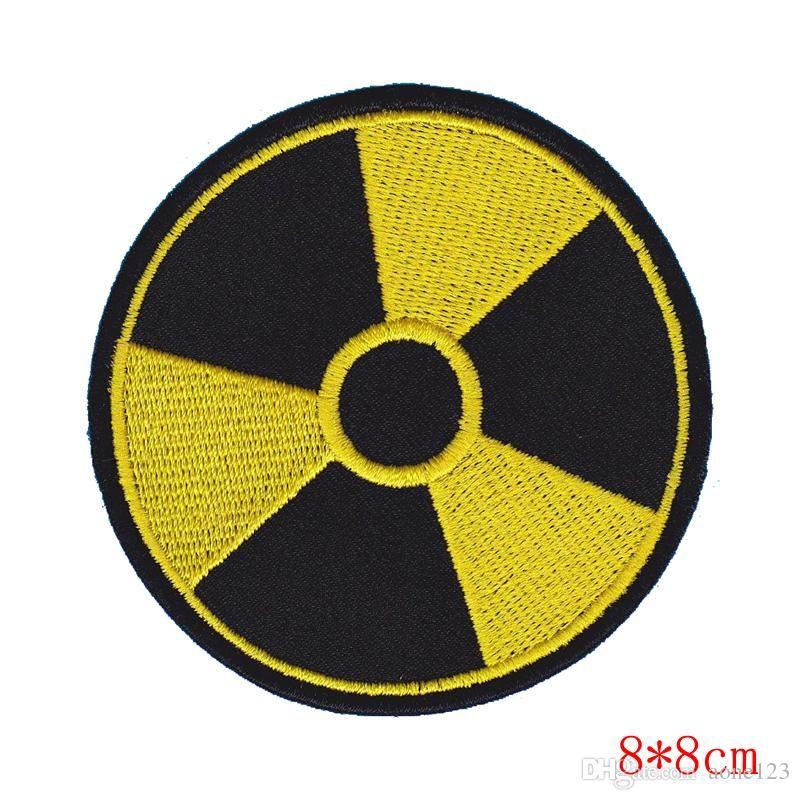 Nuclear Logo - 2019 Round Radioactive Nuclear Logo Embroidery Iron On Patch Badge ...