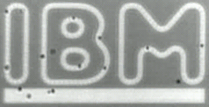 IMB Logo - IMB logo with nanoparticles moving in them. typography