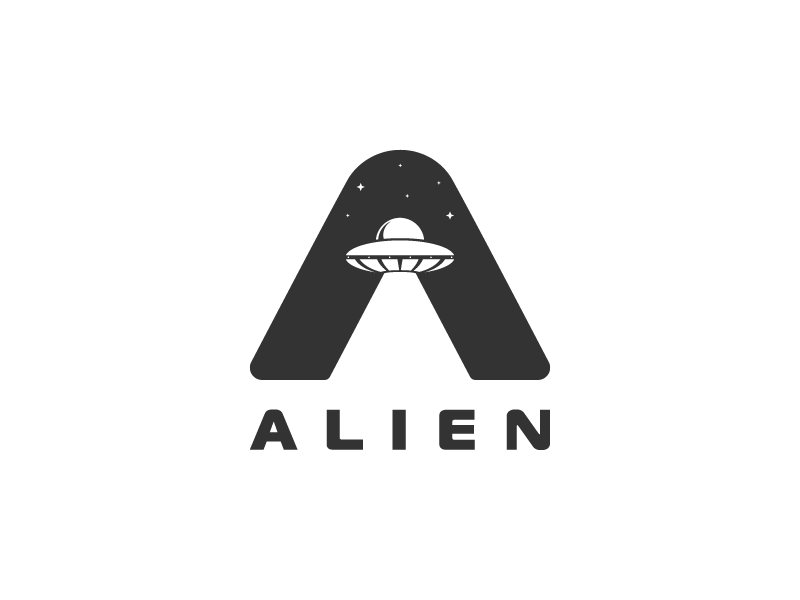 Extraterrestrial Logo - Alien Logo. design. Logo design, Logos, Logo inspiration