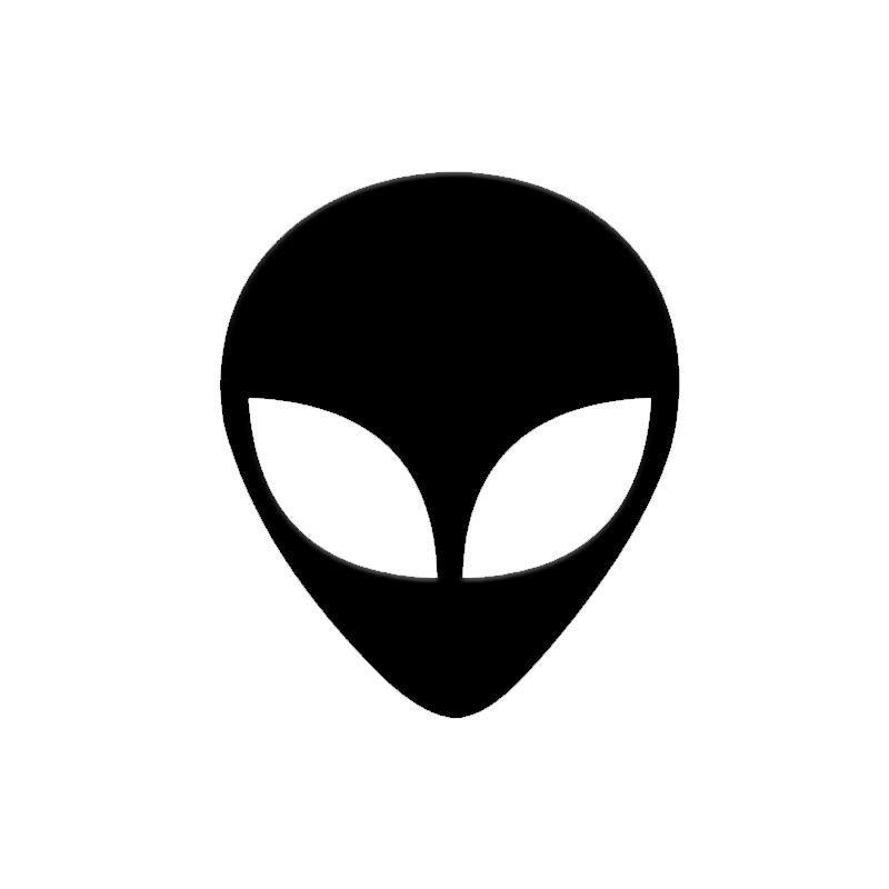 Extraterrestrial Logo - Alien Head UFO Extraterrestrial ET Decal Car Window Truck