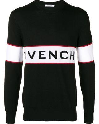 Givency Logo - Spectacular Savings on Givenchy logo sweater - Black