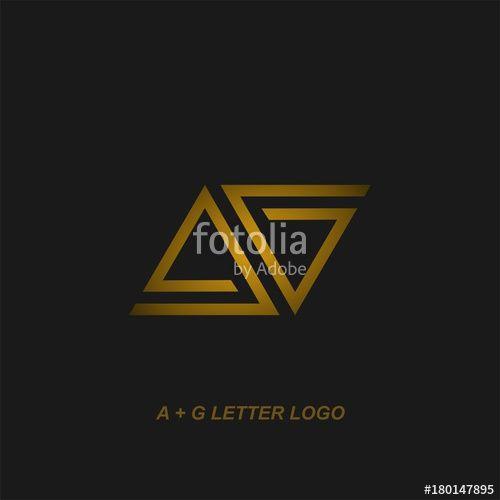Parallelogram Logo - A+G letter logo, parallelogram logo design