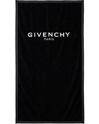 Givency Logo - Here's A Great Price On Givenchy Logo Embroidered Cotton Beach Towel