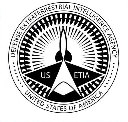 Extraterrestrial Logo - Defense Extraterrestrial Intelligence Agency. USA ETIA Laz