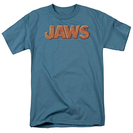 Jaws Logo - Amazon.com: Trevco Men's Jaws Logo Adult T-Shirt: Clothing