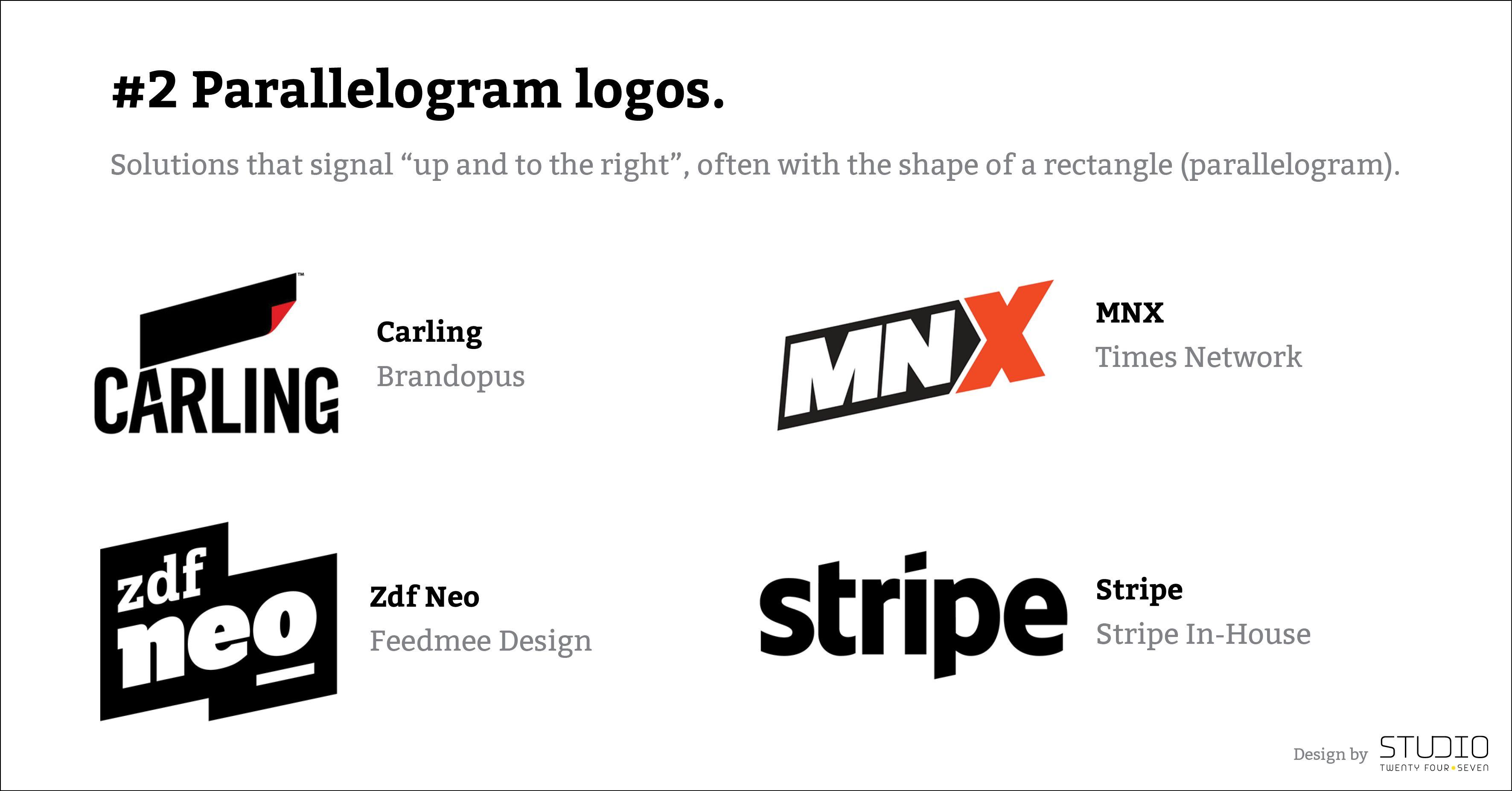 Parallelogram Logo - Amazing logo trends in 2018 - Studio Twenty Four Seven