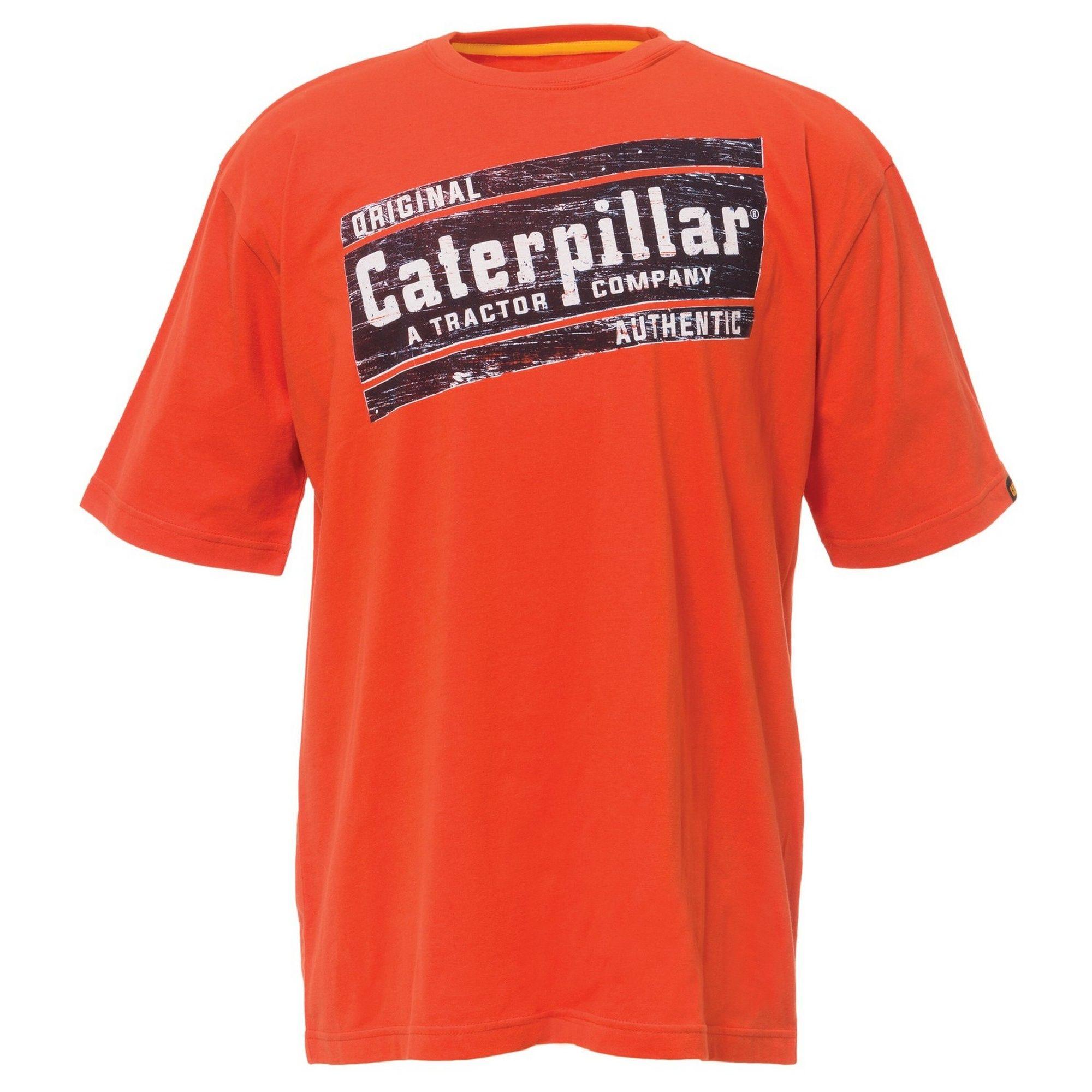 Parallelogram Logo - Caterpillar Mens Parallelogram Short Sleeve Logo T Shirt Large
