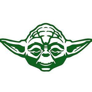 Yoda Logo - STAR WARS YODA Vinyl Decal Car Truck Window funny Sticker Jedi, Sith ...