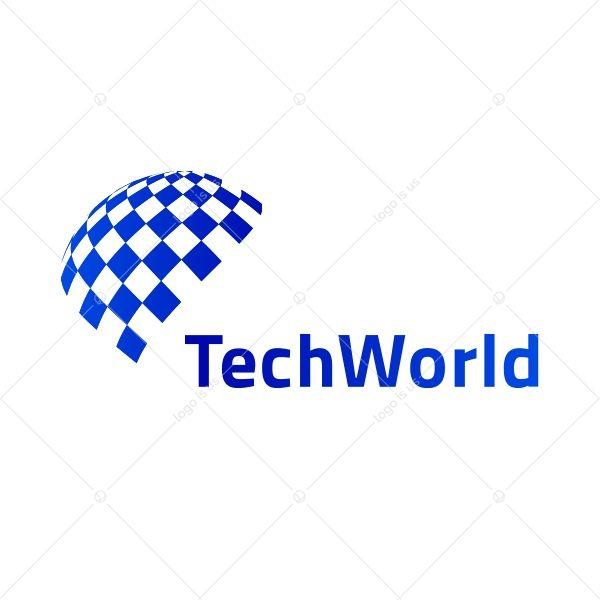 Parallelogram Logo - TechWorld Logo - Logo is us