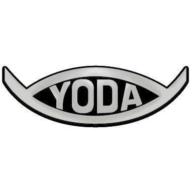 Yoda Logo - Yoda Fish Chrome Auto Emblem x 2.25: Automotive
